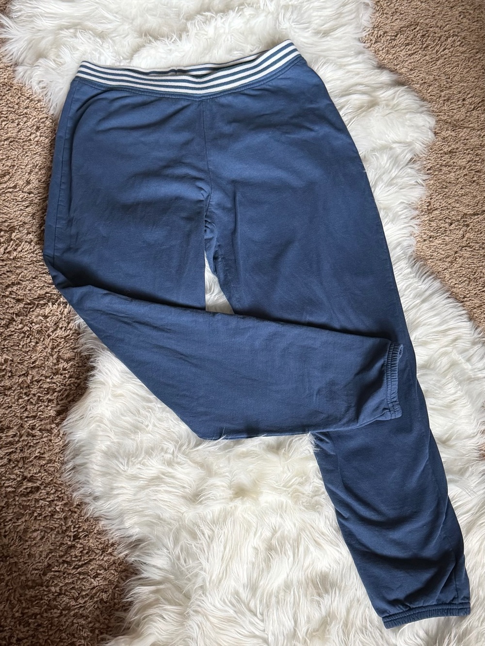 LAKE Intimates and Sleepwear Striped-Waist Blue Women's Jogger Pants